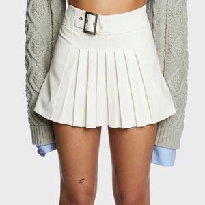 Daisy street leather mini skirt